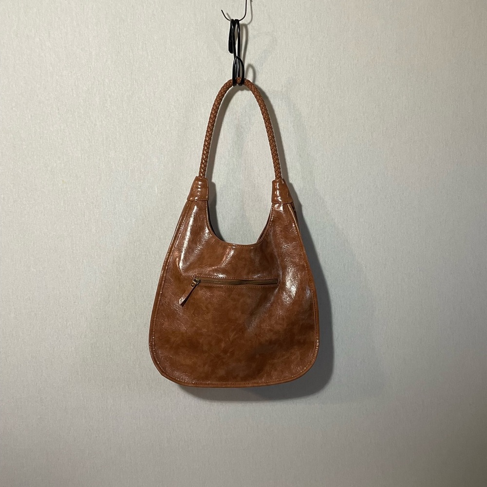 Brown Leather Hobo Shoulder Bag - Picture 10 of 12
